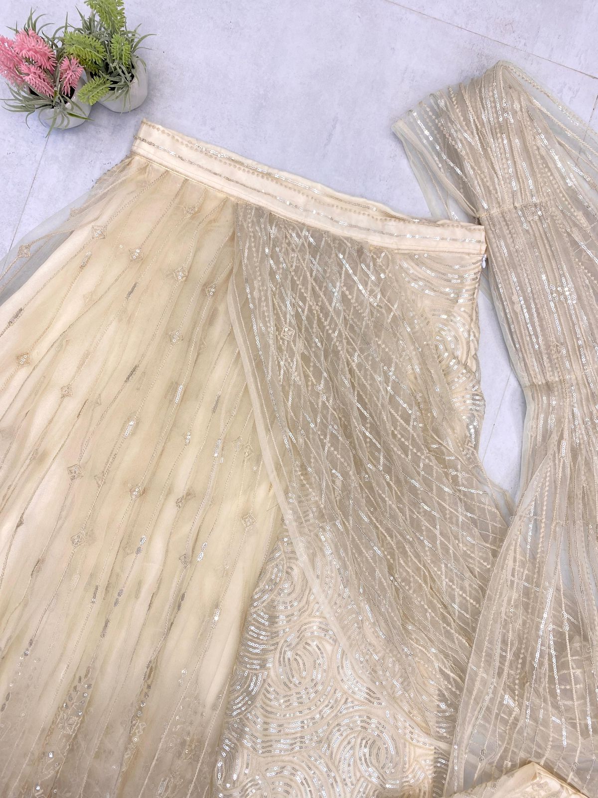 New Ready-to-Wear Saree with Long Sleeves Blouse – Butterfly Net Edition