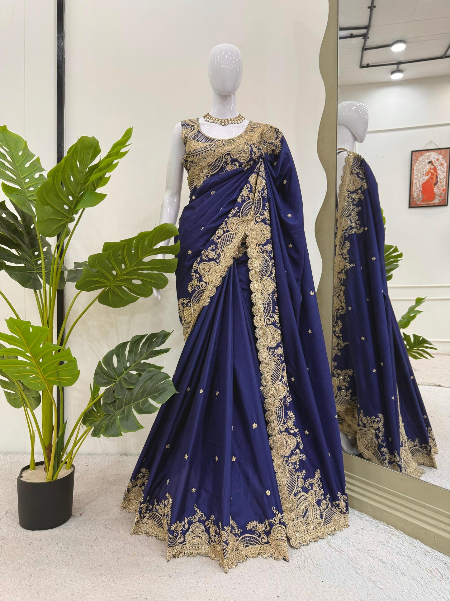 Elegant Designer Rangoli Silk Saree