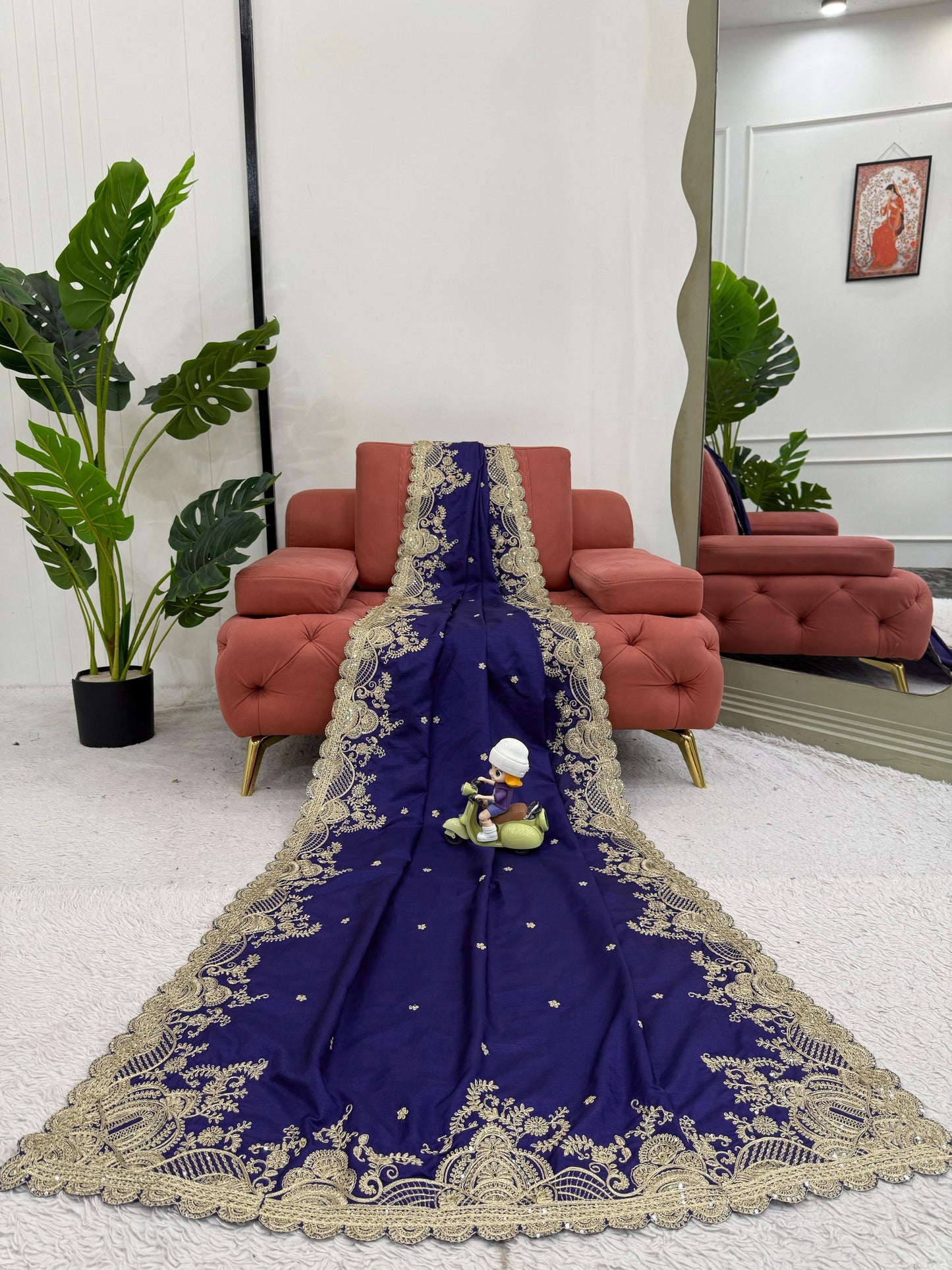 Elegant Designer Rangoli Silk Saree