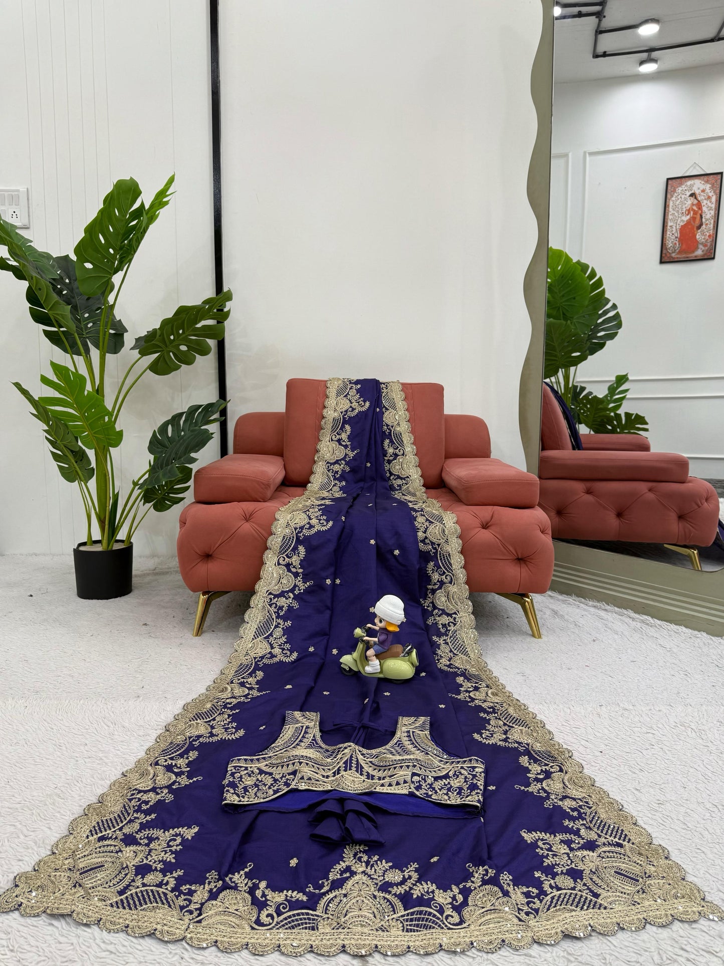 Elegant Designer Rangoli Silk Saree