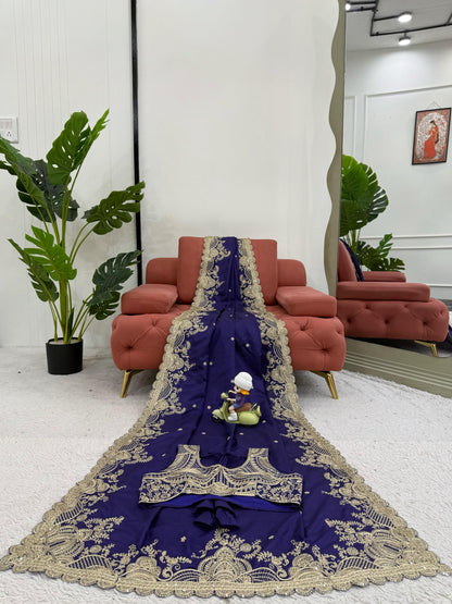 Elegant Designer Rangoli Silk Saree