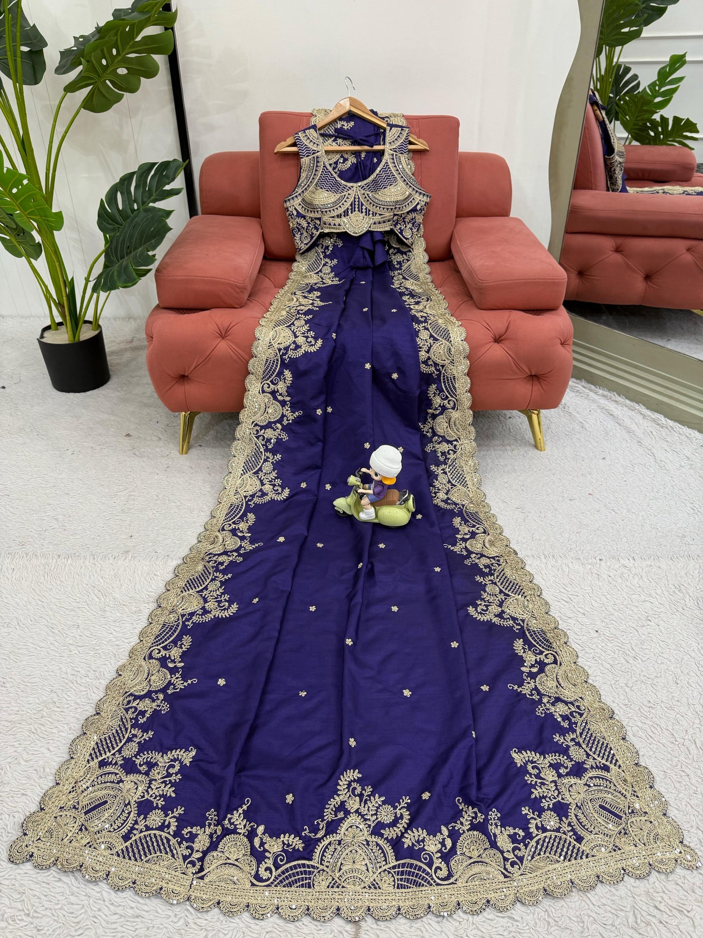 Elegant Designer Rangoli Silk Saree
