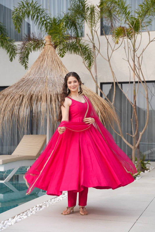 Step into the spotlight with our latest Designer Anarkali Set
