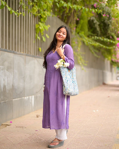 Designer Embroidered Rayon Top & Plazzo Set